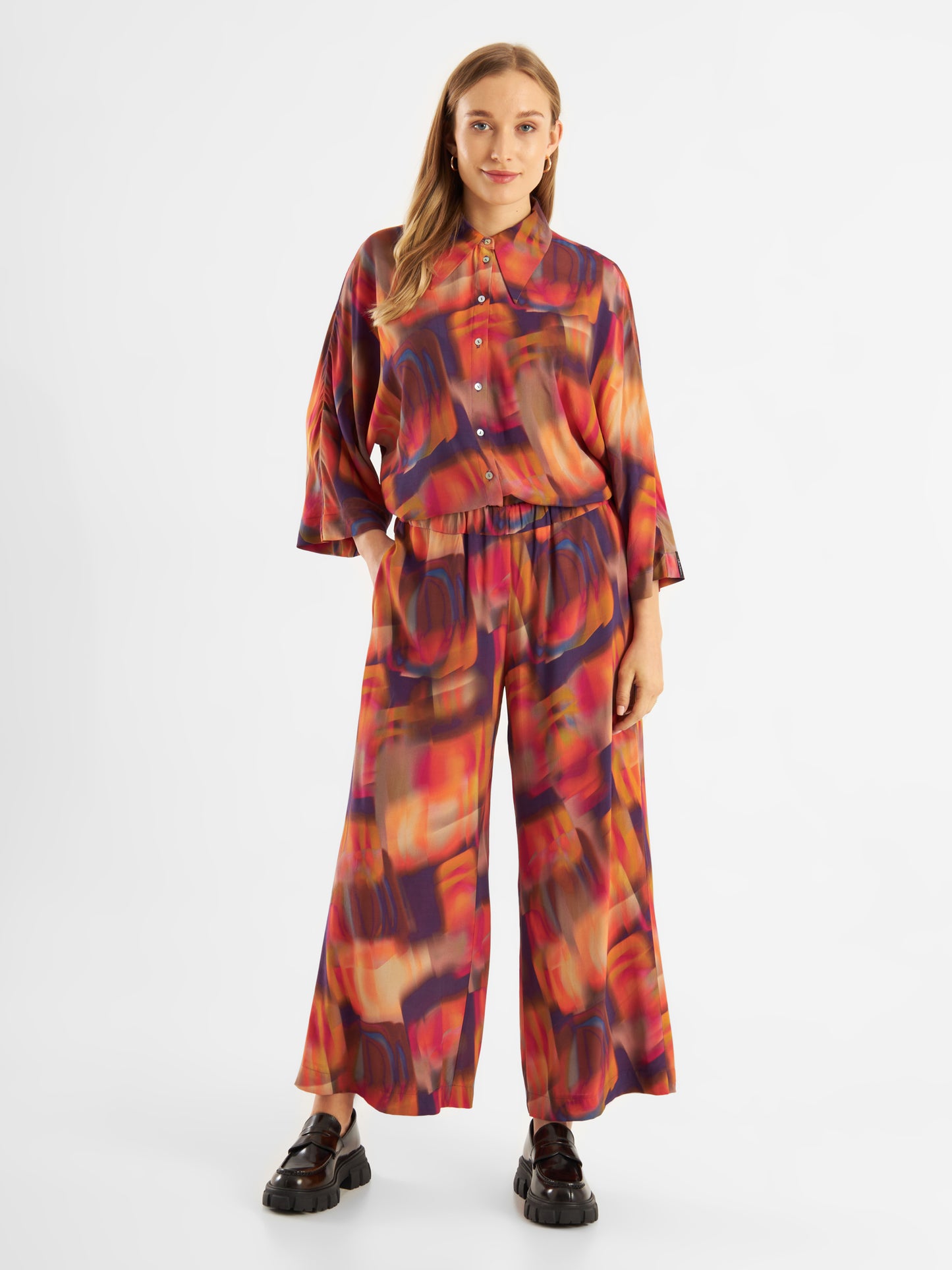 Printed Trousers Lara Solar Sunrise